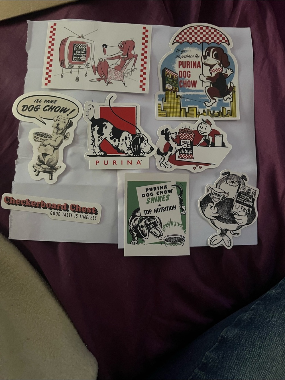 Purina 8 Dog Stickers